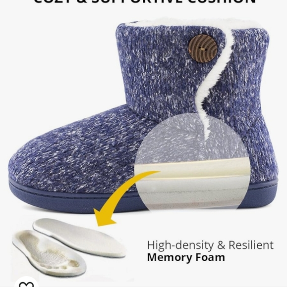 Size small 5/6. Bootie slippers with memory foam - Picture 2 of 11